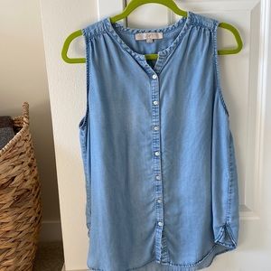 Loft jean top